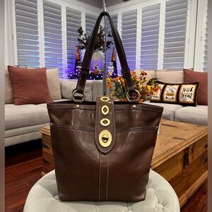 Coach  Legacy Lily Brown Tote